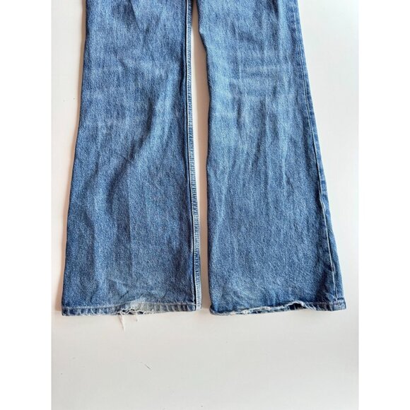 ZARA Medium Wash Denim High Rise Flared Leg Jeans, Size 8/30 - Picture 7 of 12